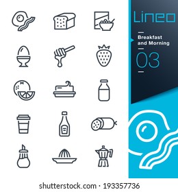 Lineo - Breakfast and Morning outline icons