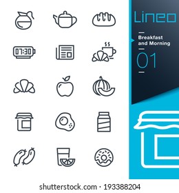 Lineo - Breakfast and Morning outline icons