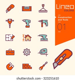 Lineo Colors - Construction and Tools icons