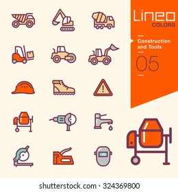 Lineo Colors - Construction and Tools icons