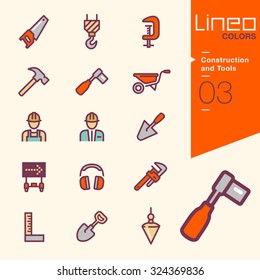 Lineo Colors - Construction and Tools icons