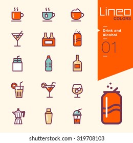 Lineo Colors - Drink And Alcohol Icons