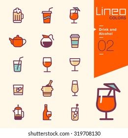 Lineo Colors - Drink and Alcohol icons