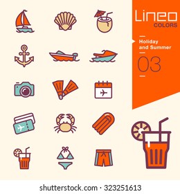 Lineo Colors - Holiday and Summer icons