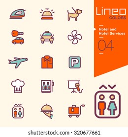 Lineo Colors - Hotel and Hotel Services icons