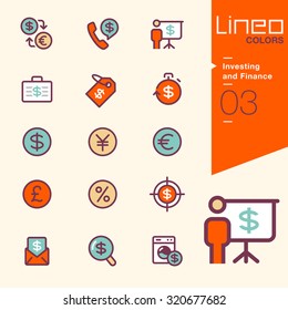 Lineo Colors - Investing and Finance icons