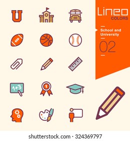 Lineo Colors - School and University icons