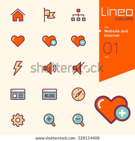 Lineo Colors - Website and Internet icons