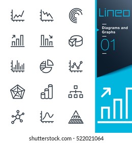 Lineo - Diagrams and Graphs line icons