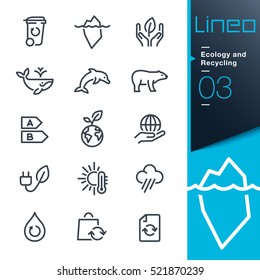 Lineo - Ecology and Recycling line icons