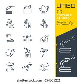 Lineo Editable Stroke - Gardening and Seeding line icons
Vector Icons - Adjust stroke weight - Expand to any size - Change to any colour