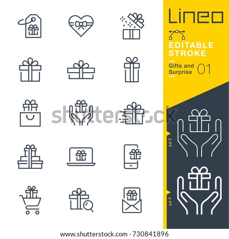 Lineo Editable Stroke - Gifts and Surprise line icons
Vector Icons - Adjust stroke weight - Expand to any size - Change to any colour