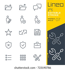 Lineo Editable Stroke - Interface and UI line icons
Vector Icons - Adjust stroke weight - Expand to any size - Change to any colour