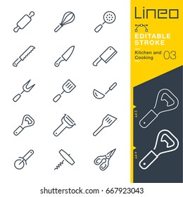 Lineo Editable Stroke - Kitchen and Cooking line icons
Vector Icons - Adjust stroke weight - Expand to any size - Change to any colour