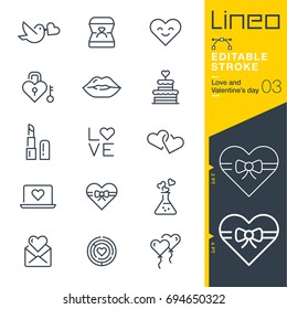 Lineo Editable Stroke - Love and Valentine’s day line icons
Vector Icons - Adjust stroke weight - Expand to any size - Change to any colour