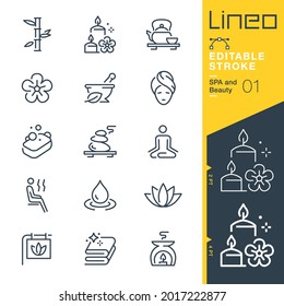 Lineo Editable Stroke - SPA And Beauty Line Icons