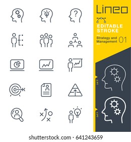 Lineo Editable Stroke - Strategy and Management outline icons
Vector Icons - Adjust stroke weight - Expand to any size - Change to any colour