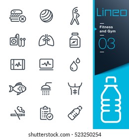 Lineo - Fitness and Gym line icons