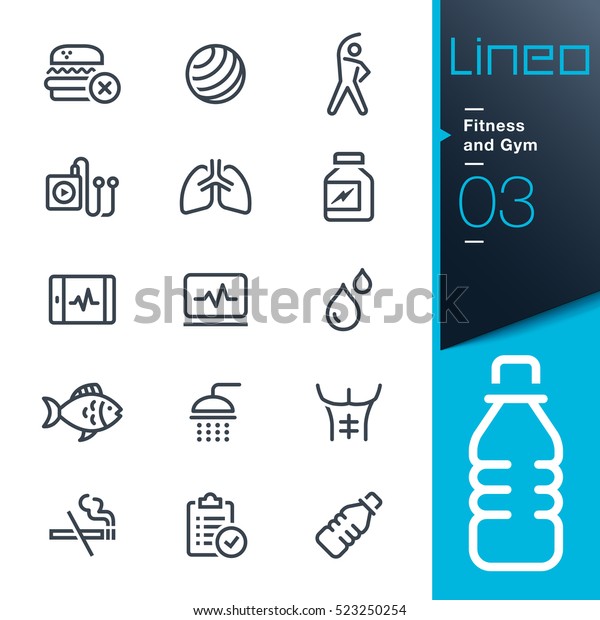 Lineo - Fitness and Gym line\
icons
