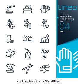 Lineo - Gardening and Seeding line icons