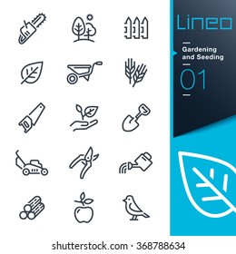 Lineo - Gardening and Seeding line icons