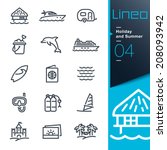 Lineo - Holiday and Summer outline icons