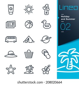 Lineo - Holiday and Summer outline icons