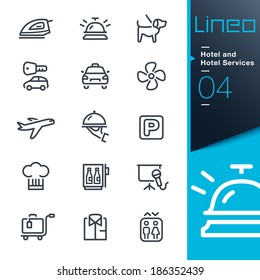 Lineo - Hotel and Hotel Services outline icons