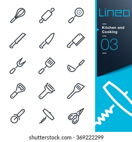 Lineo - Kitchen and Cooking line icons