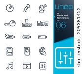 Lineo - Media and Technology outline icons
