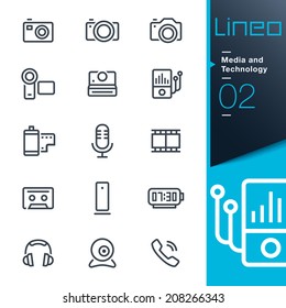 Lineo - Media and Technology outline icons