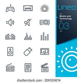 Lineo - Media and Technology outline icons