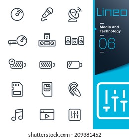 Lineo - Media and Technology outline icons