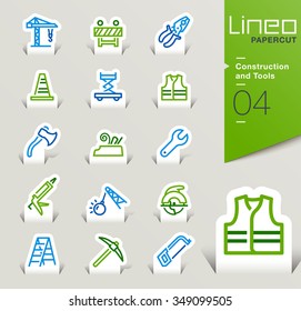 Lineo Papercut - Construction and Tools outline icons
