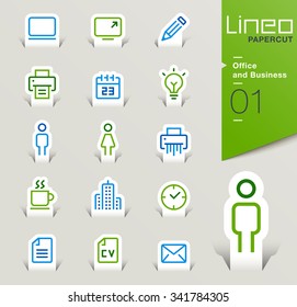 Lineo Papercut - Office and Business outline icons