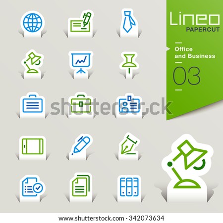 Lineo Papercut - Office and Business outline icons