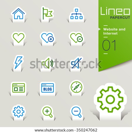 Lineo Papercut - Website and Internet outline icons