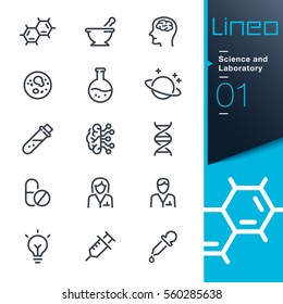Lineo - Science and Laboratory line icons