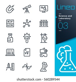 Lineo - Science and Laboratory line icons