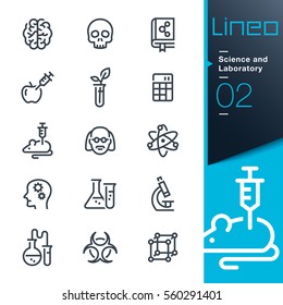 Lineo - Science and Laboratory line icons