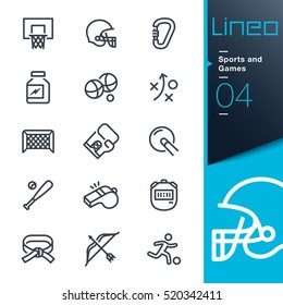 Lineo - Iconos de la línea de deportes y juegos