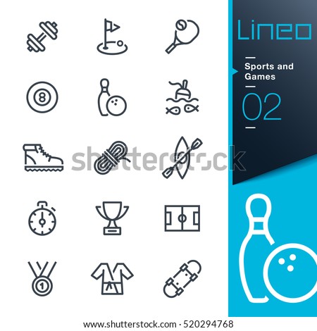 Lineo - Sports and Games line icons