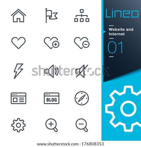 Lineo - Website and Internet outline icons