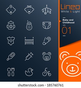 Lineo White & Light - Baby and Childhood outline icons