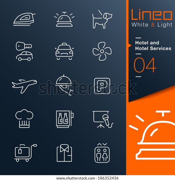 Lineo White & Light - Hotel and Hotel Services\
outline icons