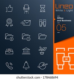 Lineo White & Light - Office and Business outline icons