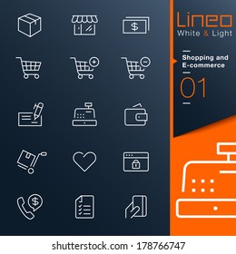 Lineo White & Light - Shopping and E-commerce outline icons