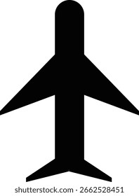 Diseño de icono de Vector de avión de línea 