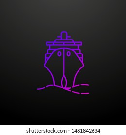 Liner dusk style nolan icon. Elements of summer holiday and travel set. Simple icon for websites, web design, mobile app, info graphics