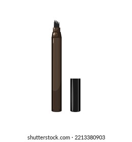 liner eyebrow pencil cartoon. liner eyebrow pencil sign. isolated symbol vector illustration